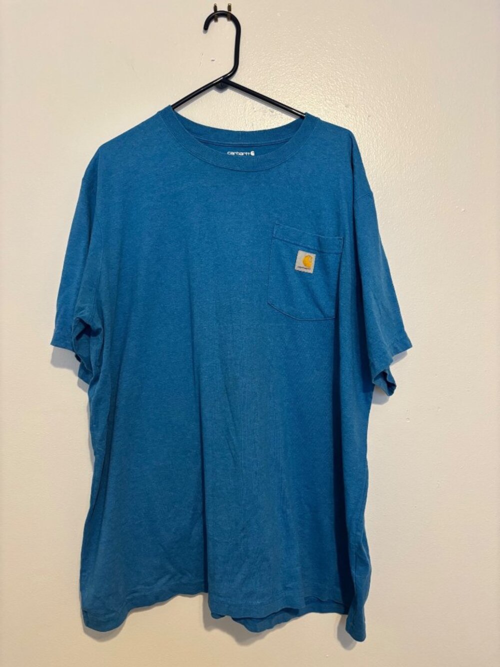 Carhartt 1889 Graphic Pocket T-Shirt 2XL Blue Relaxed Fit Workwear
